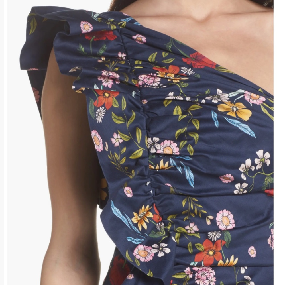 C/MEO No Matter One-Shoulder Ruffle Minidress AMPHORA - Picture 3 of 11
